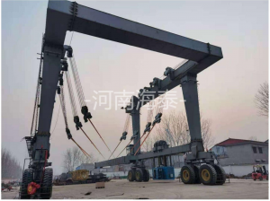 馬來西亞-液壓輪胎船艇搬運(yùn)機(jī)-MBH500t-21m